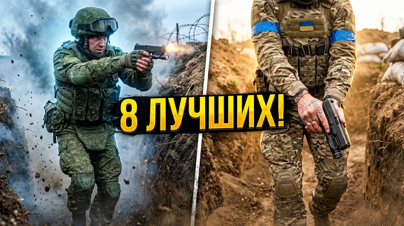 8 ЛУЧШИХ ПИСТОЛЕТОВ войны в Украине  Что выберет ССО полиция и армия? ПМ Vs Форт-12 M17 ПЛ-15
