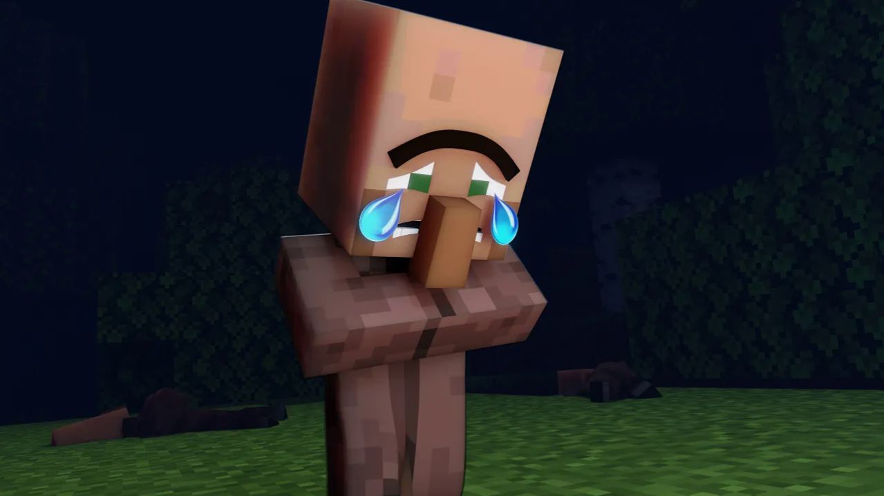 Когда мир рушится: эмоции жителя в ночи Майнкрафт