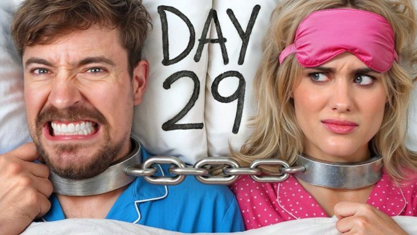 ВЫЖИВИ 30 ДНЕЙ ПРИКОВАННЫЙ К СВОЕМУ БЫВШЕМУ ПАРТНЁРУВЫИГРАЙ 250000 MRBEAST МИСТЕРБИСТ НА РУССКОМ