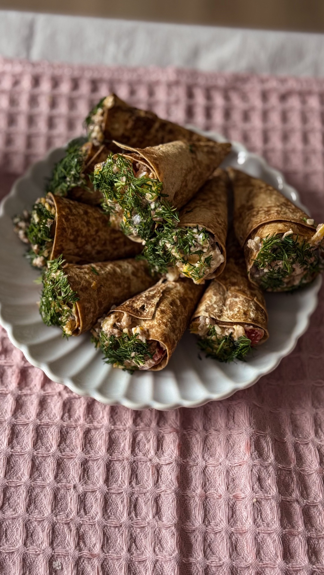 Конусы из тортильи 