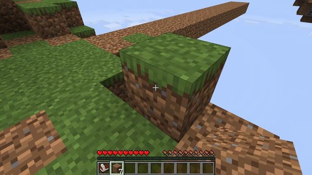 Строю мост с одного острова на другой в майнкрафт