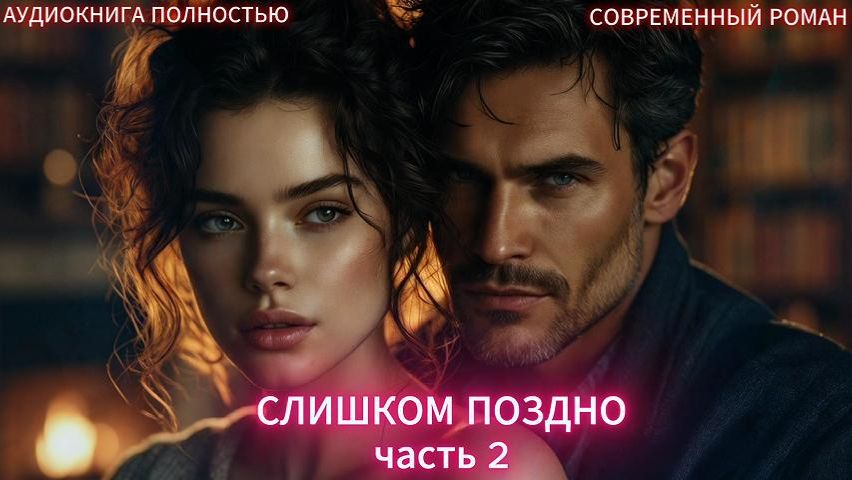 Слишком поздно часть 2 ФИНАЛ СОВРЕМЕННЫЙ ЛЮБОВНЫЙ РОМАН  АУДИОКНИГИ слушать полностью