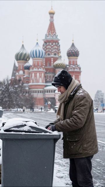 Зима в Москве: улицы снег и непростая жизнь Москва Зима СоциальныеПроблемы Надежда