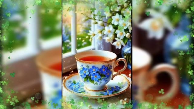 С добрым субботним утром и хорошим днём. Красивая музыкальная открытка.