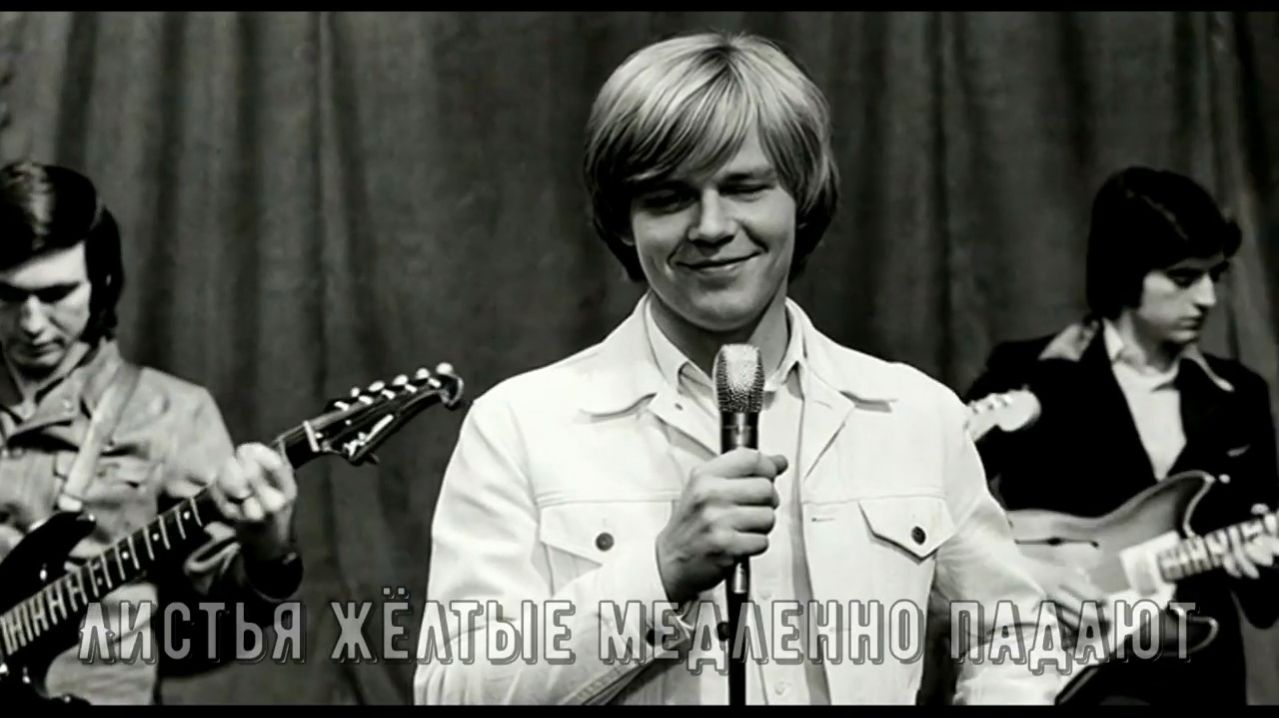 Листья жёлтые медленно падают