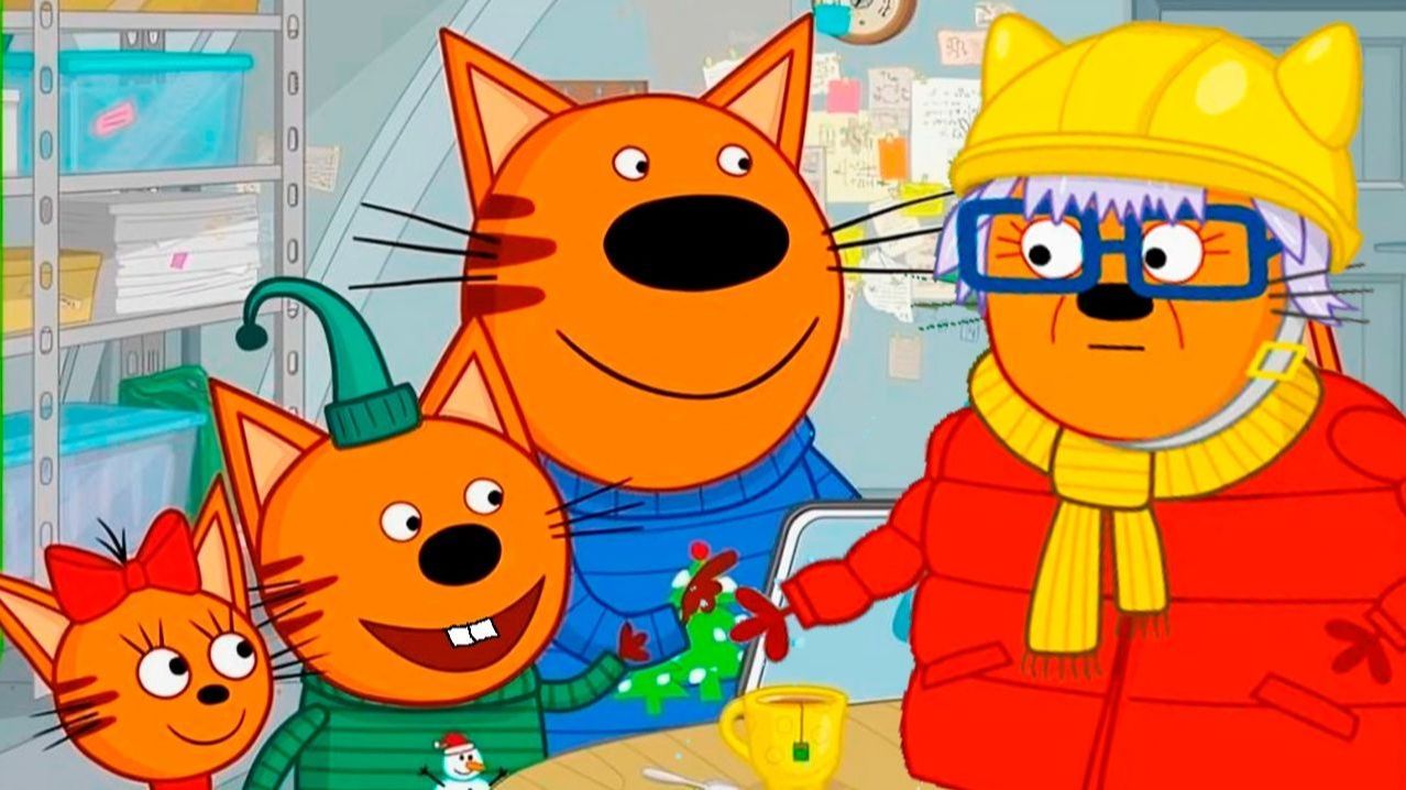 Три кота - мультфильм  Мультики три кота смотреть  Сборник серий мультиков три кота