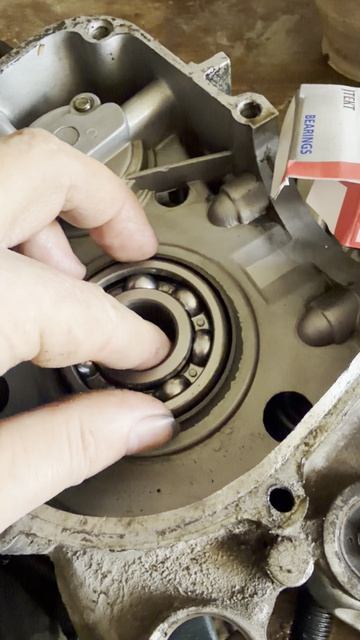 посадка в правый картер