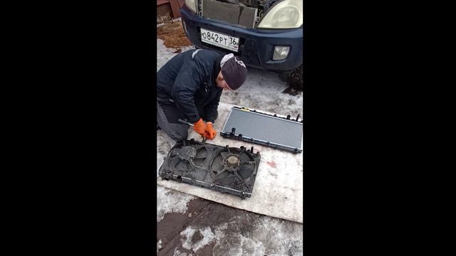 радиатор  чери