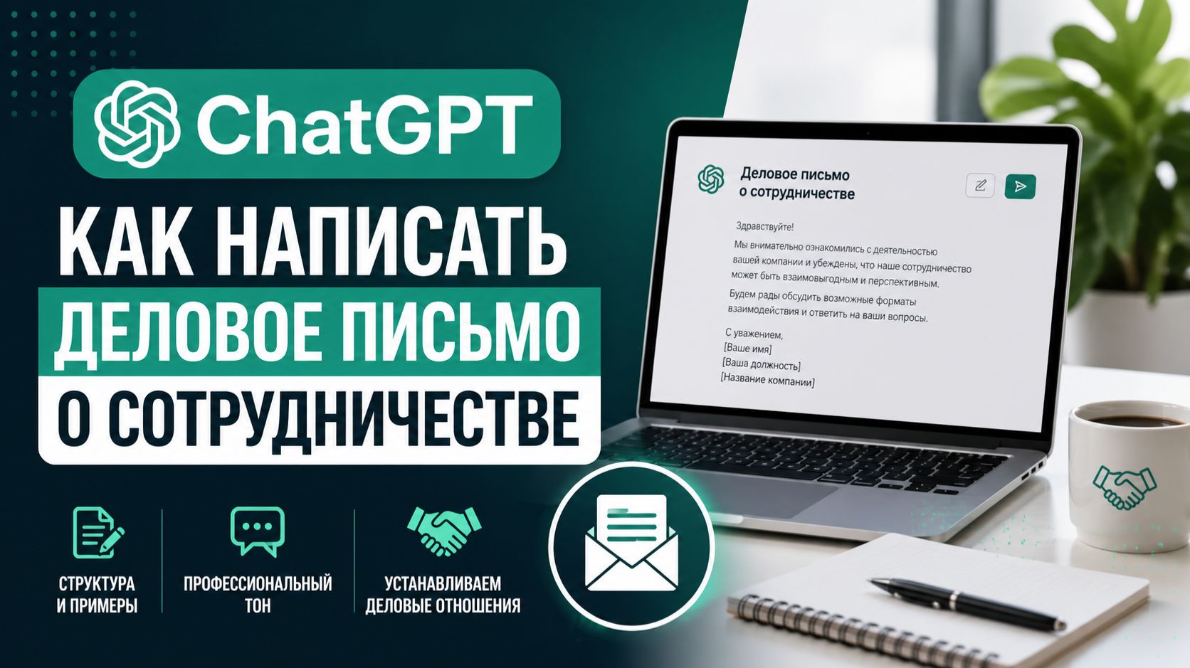 ChatGPT: как написать деловое письмо о сотрудничестве