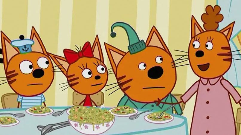 Три кота Мультик  Мультфильм три кота смотреть