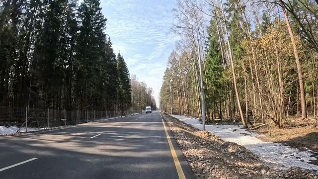 Новая незаконная дорога в г.Королёв через НП Лосиный Остров  против движения