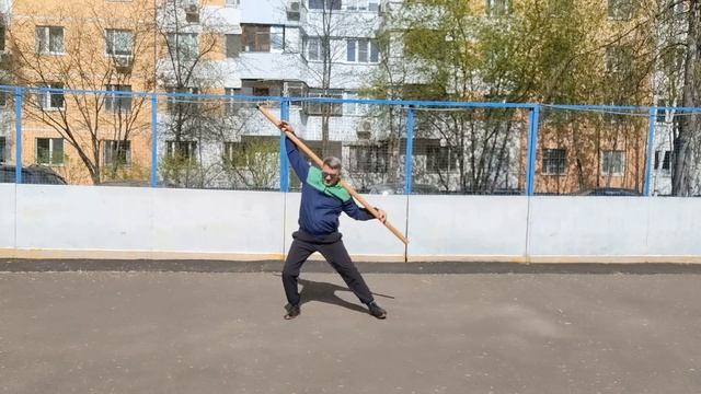 Упражнения с бревном из бука длина 200 см вес 2.5 кг диаметр 5 см-12