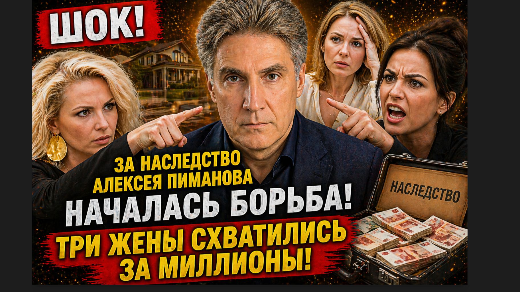ШОК! Борьба за наследство Умершего Пиманова! Три Жены Три любви и Особняки и миллионы Пиманова