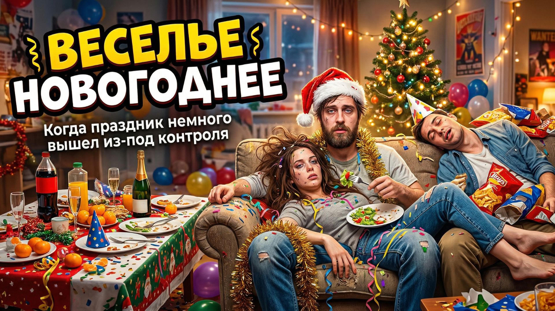 Юмористическая песня про Новый год - Веселье новогоднее Industrial Metal