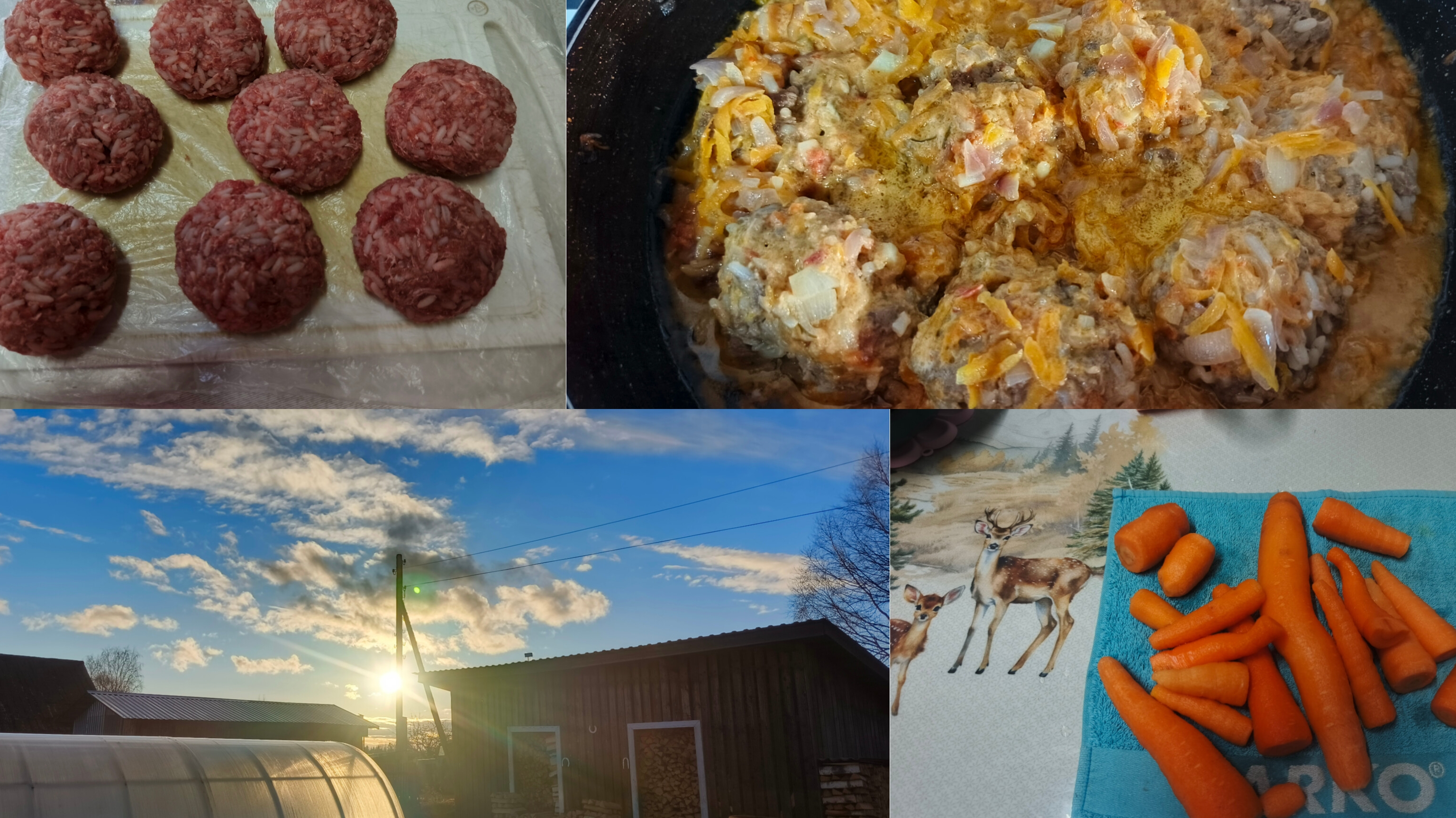 Ждём автолавку сходили в баню ёжики в подливе .