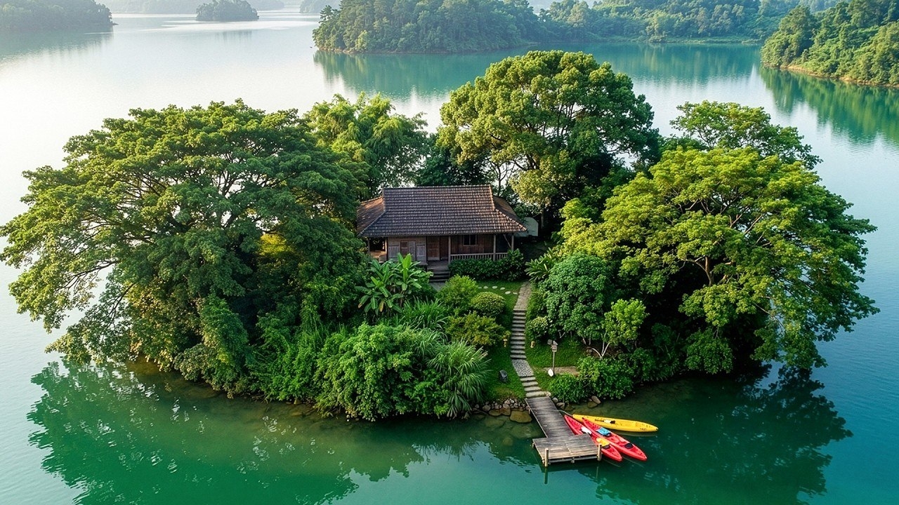 Одна на необитаемом острове. Молодая девушка строит новую жизнь из ничего. Бушкрафт