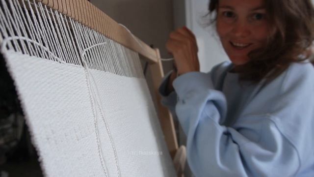 Ткачество на ткацкой раме как оно есть на самом деле. Ткацкий влог 7.