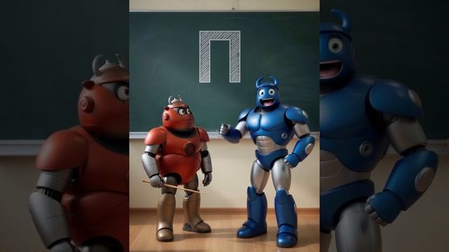 Роботы учат буквы из алфавита! Весёлая и полезная азбука для малышей!