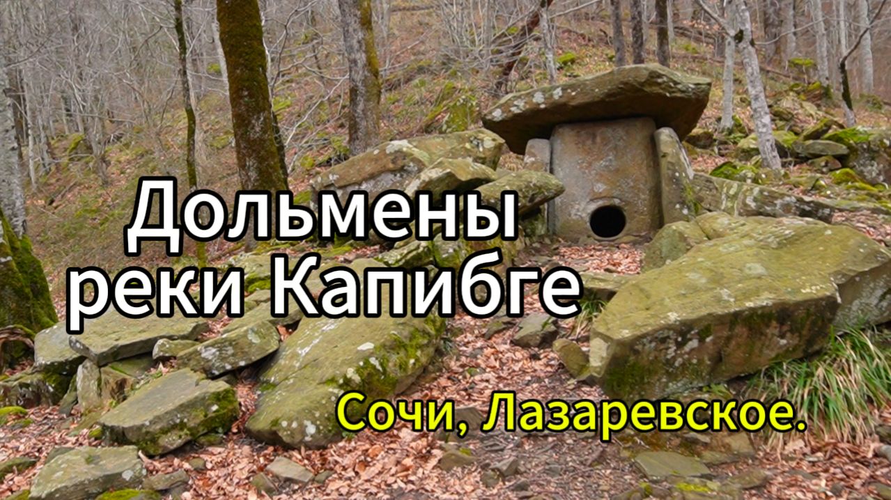 Дольмены реки Капибге в Сочи Лазаревское.