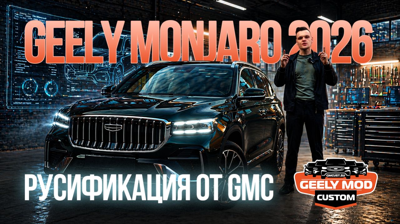 Русификация Geely Monjaro 2026 от GMCustom джили монжаро 2026