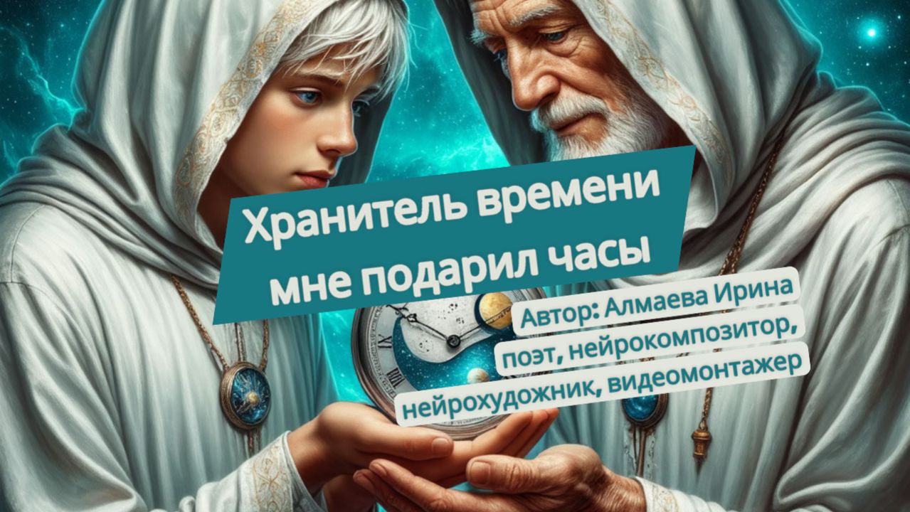 Хранитель времени мне подарил волшебные часы. Алмаева Ирина поэт нейрокомпозитор видомонтажер