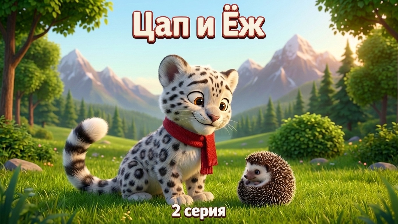 Цап и ёж  серия 2  Спокойный мультик для малышей