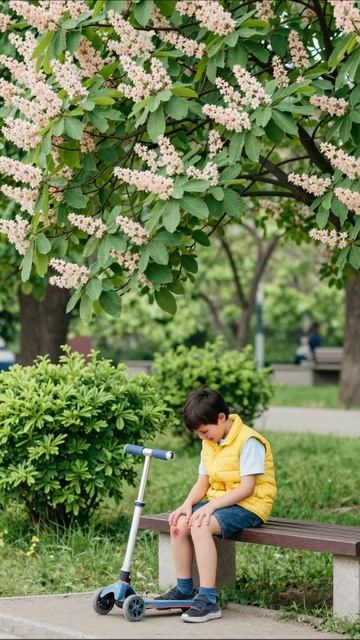 Детские приключения в парке: первый прокат дети приключения лето