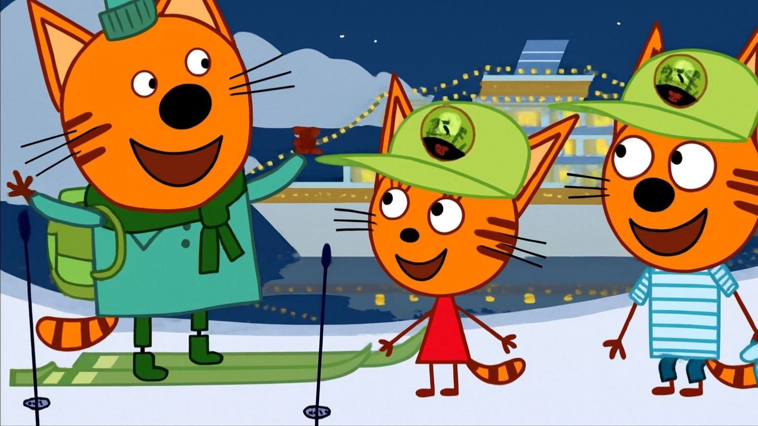 Три кота - мультфильм  Мультики три кота смотреть  Сборник серий мультиков три кота