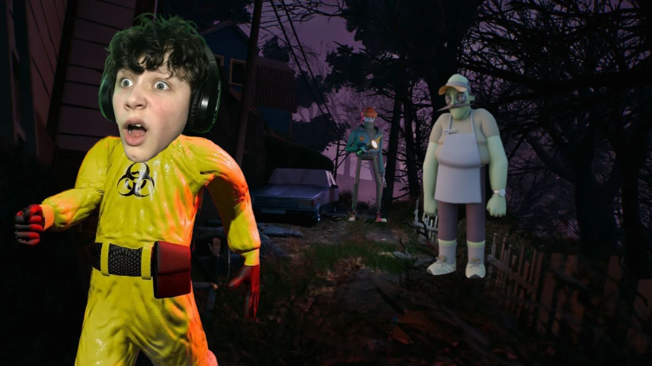 На меня напал Шрек? Самое смешное видео! Прохождение Hello Neighbor 3 Привет сосед 3 1