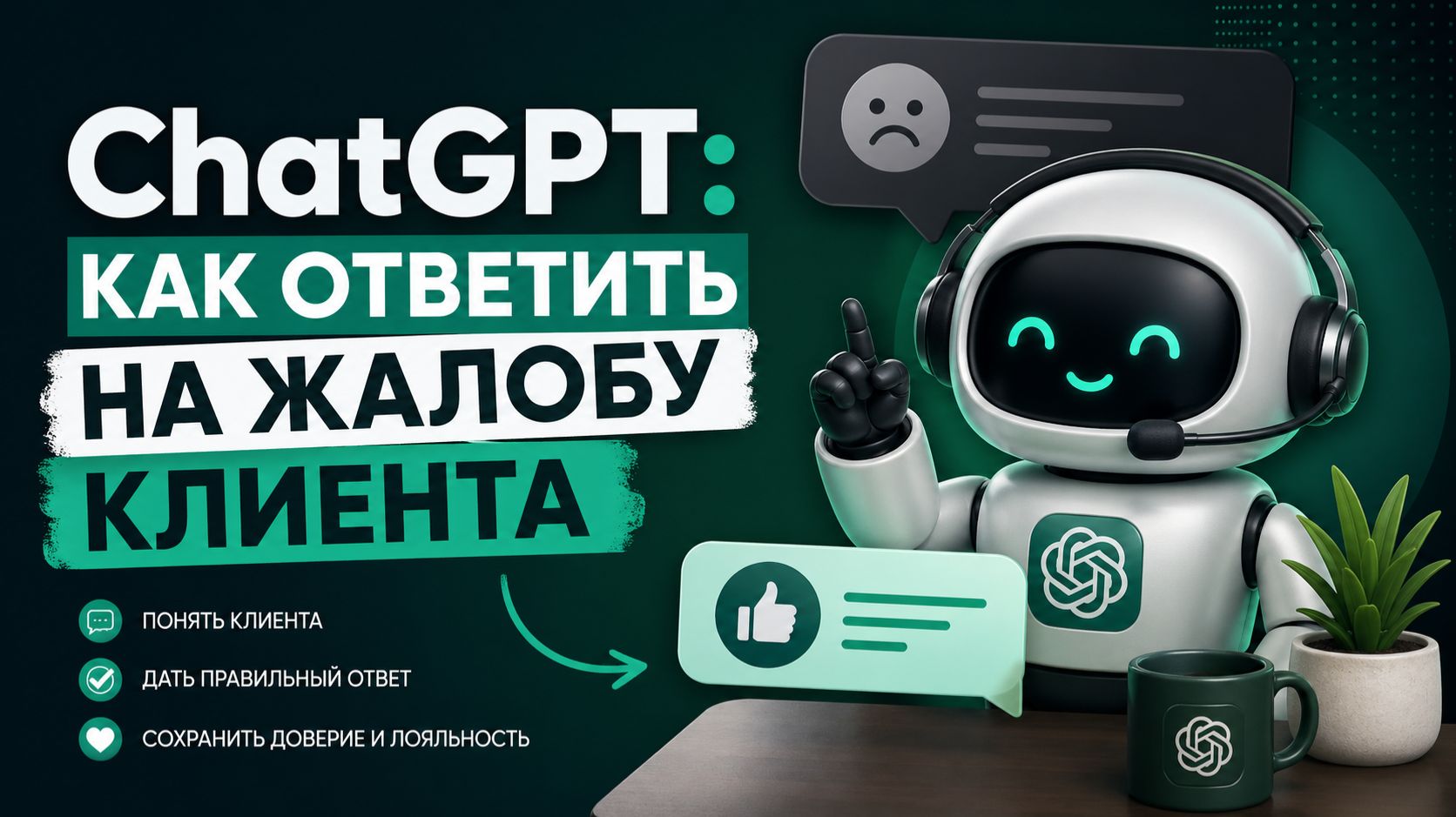 ChatGPT: как ответить на жалобу клиента