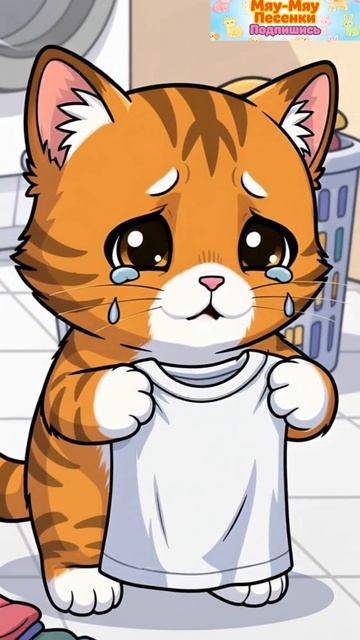 Котёнок Гав и стирка  3000 лайков чтобы Лена отпустила 