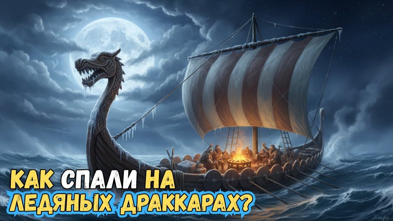 Зимние путешествия Викингов Сон и быт на драккаре История на ночь
