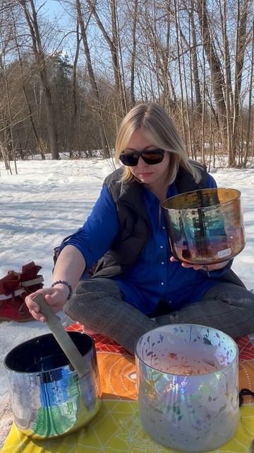 Кристальный звук на берегу лесного озера