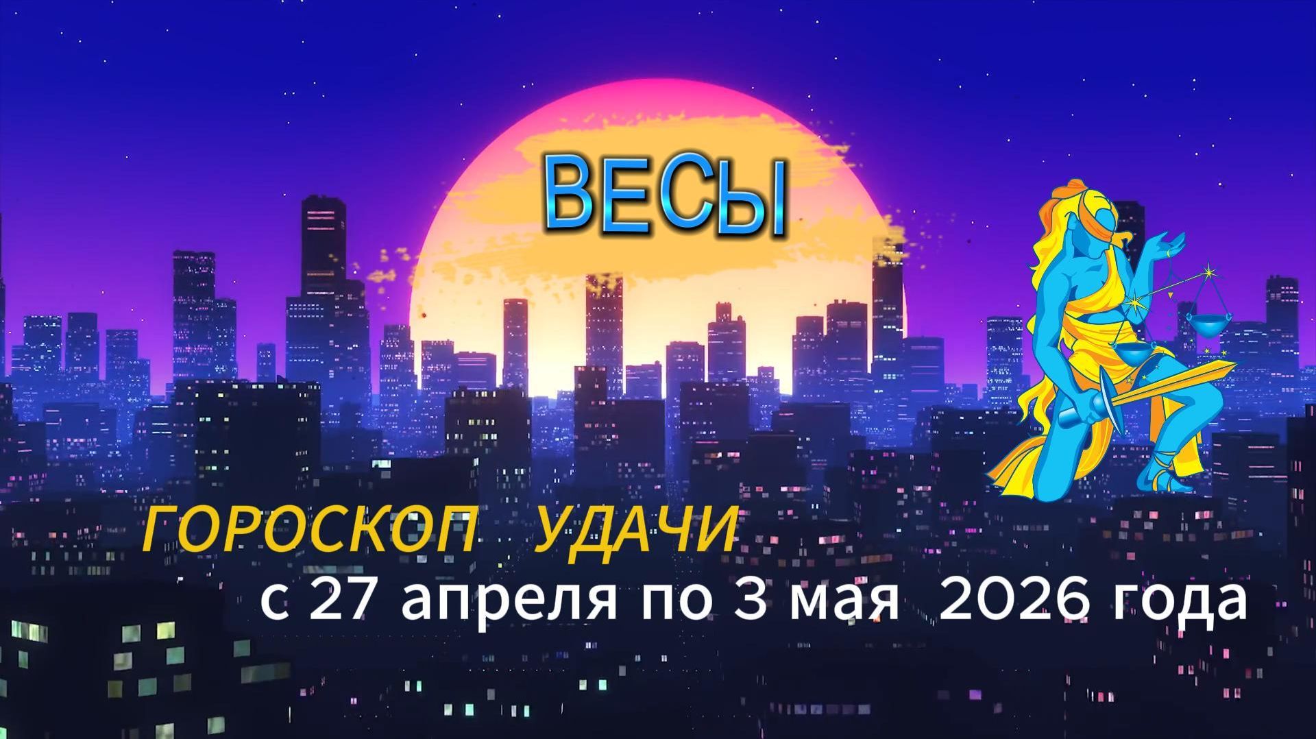 Гороскоп удачи на неделю с 27 апреля по 3 мая 2026 года. Весы