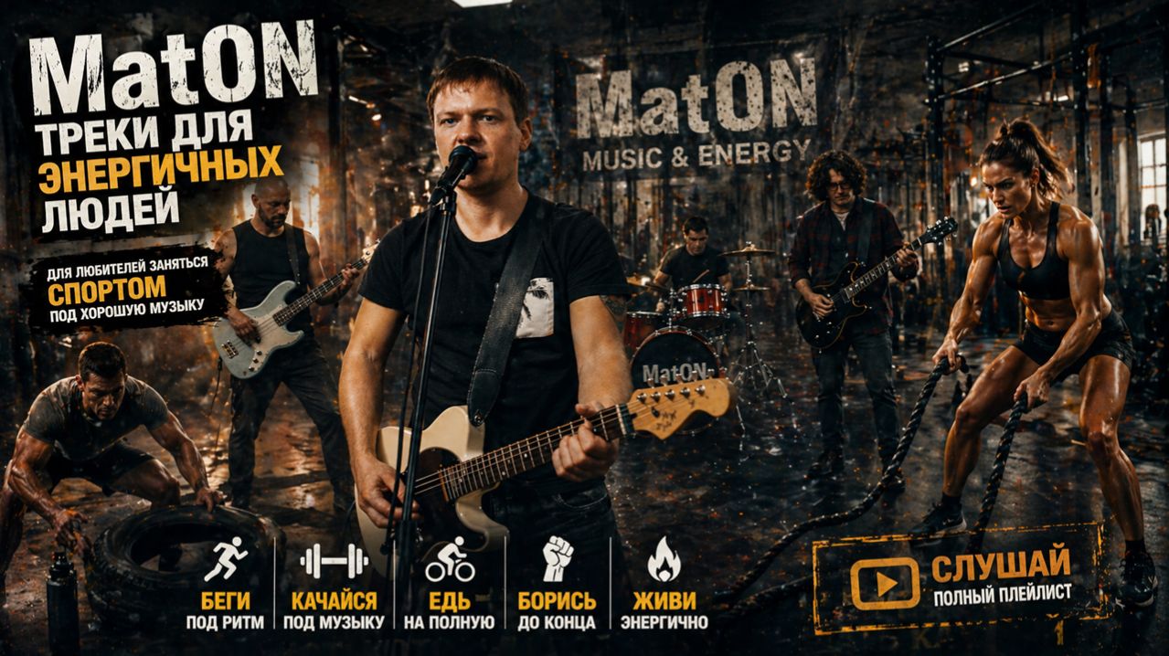  Сборник треков для энергичных людей  Плейлист для любителей спорта под хорошую музыку 