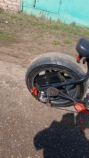 Велосипед на электротяги.