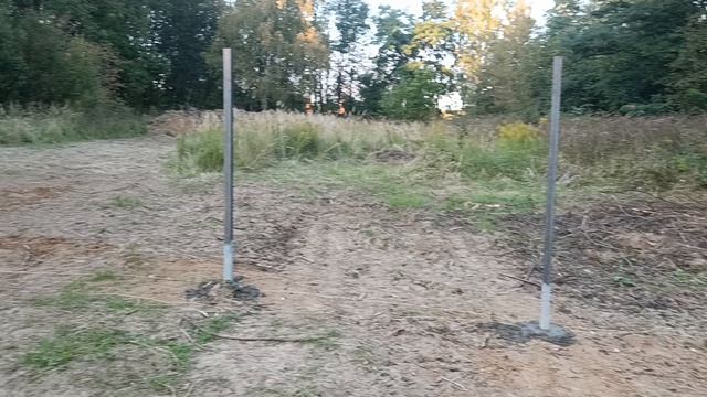 заливка столбов бетоном