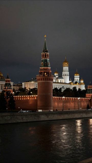 Ночной Кремль: магия огней столицы Москва Кремль