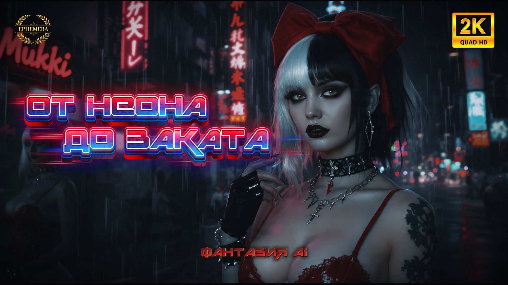 Красный Неон: Видения Будущего  Cyberpunk  Gothic Music Video 