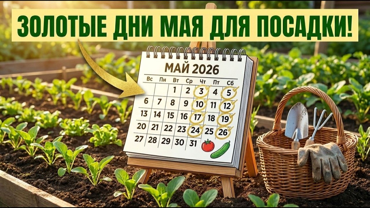 Лунный календарь посадок на май 2026 когда сажать овощи рассаду и цветы
