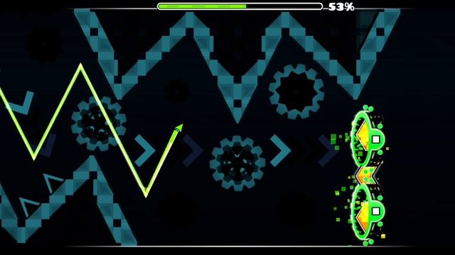 прохожу Sonic Wave до конца Geometry Dash