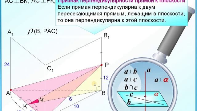 16. Угол между плоскостями Расстояние от точки до плоскости