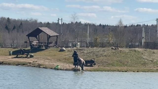 поимка форели