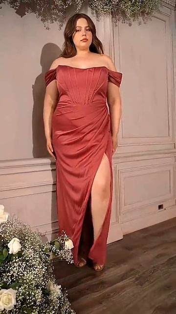 Ladivine 7484 - Corset Soft Satin Dress