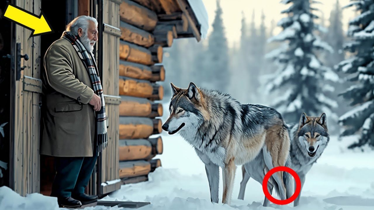 Замёрзшие волки умоляют мужчину войти в дом. Он поражён тем что происходит дальше.