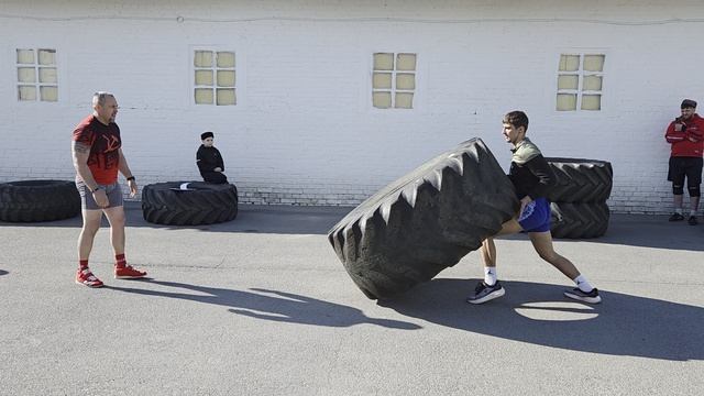 Кантовка колеса 250кг. Отец и Сын.