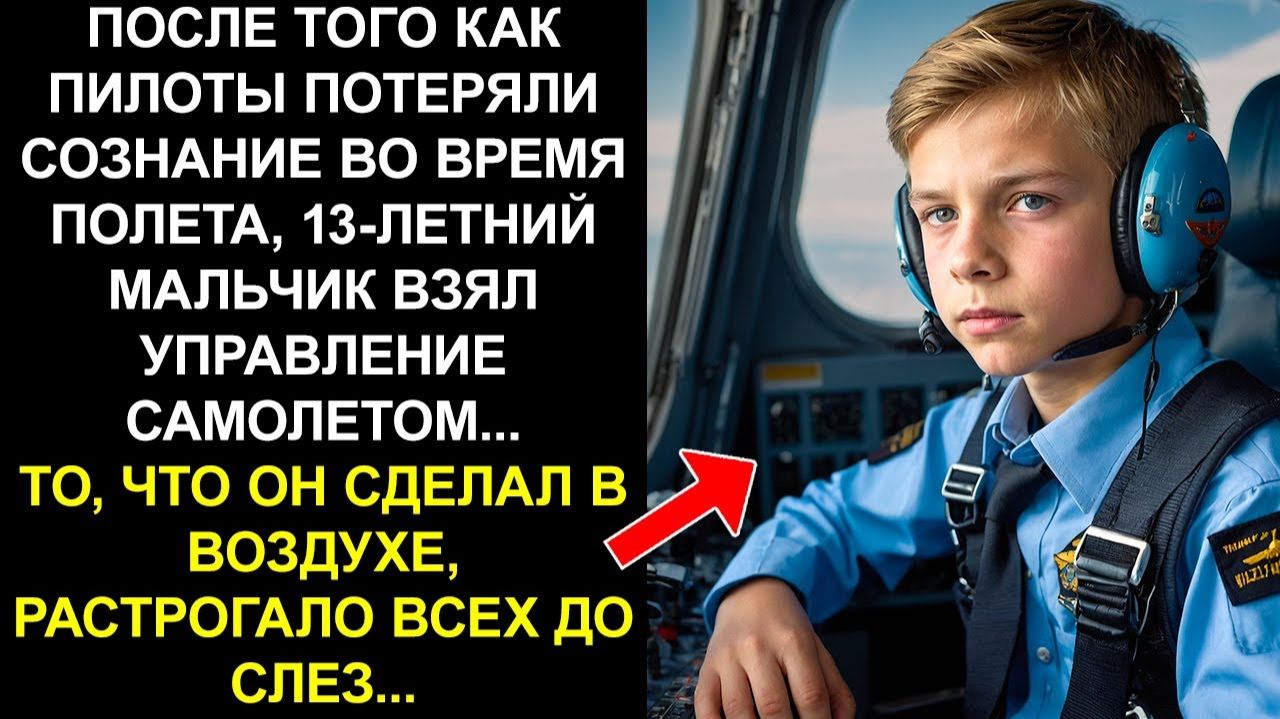 ПОСЛЕ ТОГО КАК ПИЛОТЫ ПОТЕРЯЛИ СОЗНАНИЕ ВО ВРЕМЯ ПОЛЕТА 13-ЛЕТНИЙ МАЛЬЧИК БЕРЕТ УПРАВЛЕНИЕ...