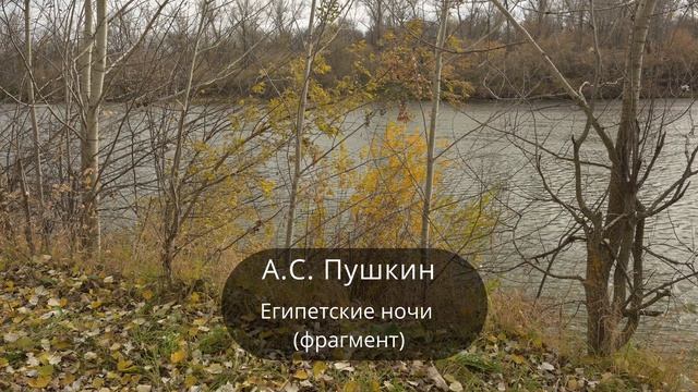 Пушкин Египетские ночи фрагмент