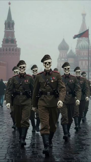 Пустота и страх: мрачный парад мертвых #ужас #фантазия