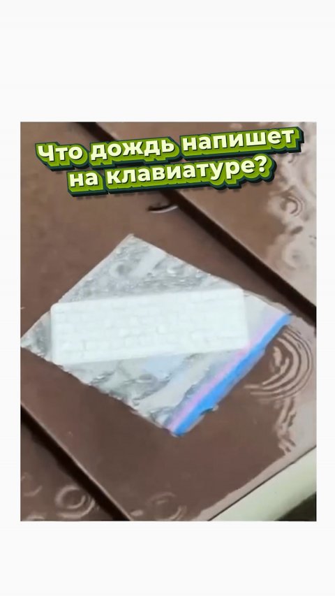 Доказательство того, что дождь имеет разум 🧐